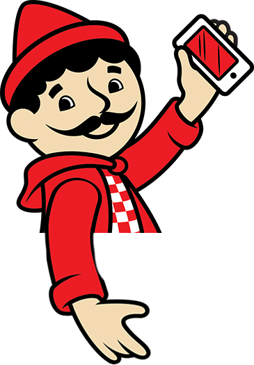JoJo with phone